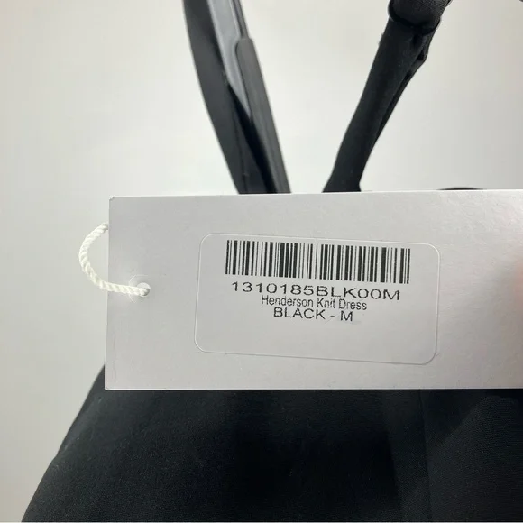 NWT REFORMATION Henderson Knit Mini Dress Black Medium - Picture 4 of 6